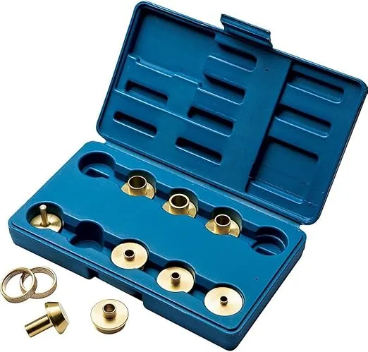 Rockler Router Guide Bushing Kit (11 Pieces) - Bush Router Guide Works w/Template, Pattern, or Jig - Router Template Fits Any Base w/a 1-1/4" Diameter Center Hole - Guide Set Includes Storage Case