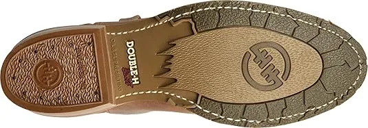 Double-H Dylan 12" Work Boots for Men - Old Town Folklore Leather, PermaFresh Cushioned Insole, Oil- and Slip-Resistant I.C.E. Outsole, Made in USA, Brown - 12 D