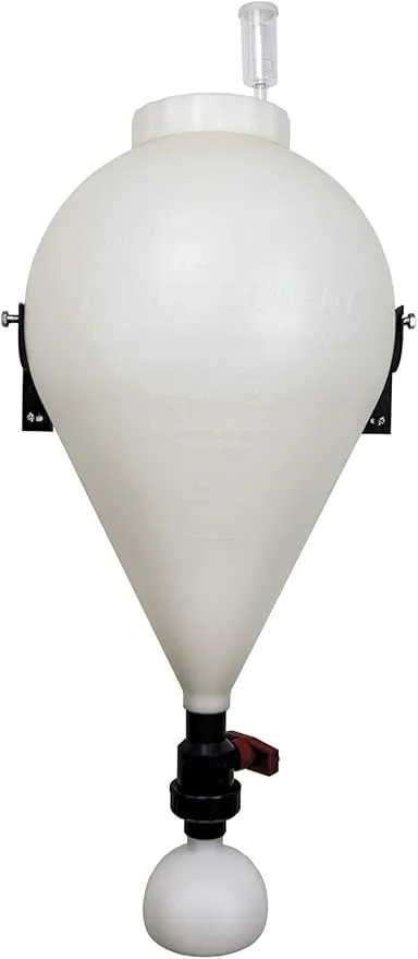 FASTFERMENT - FFT FastFerment Conical Fermenter 7.9 Gallon HomeBrew Kit BPA Free Food grade Primary Carboy Fermenter: Beer Brewing, Wine Fermentation or a Hard Cider brewing kit. Wall mount included