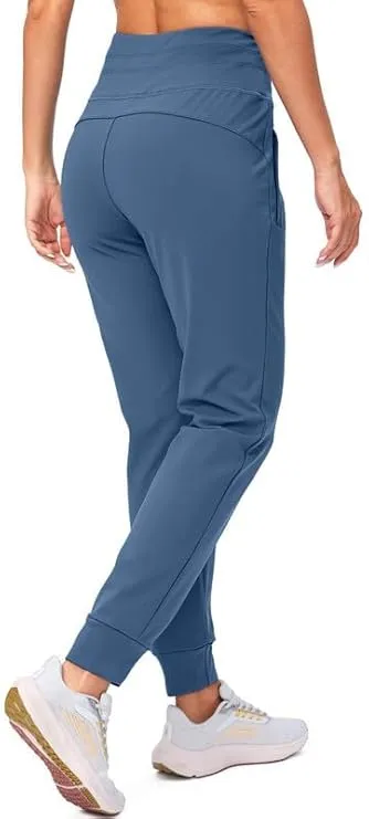 G Gradual Women's Fleece Lined Joggers High Waisted Water Resistant Thermal Winter Sweatpants Running Hiking Pockets