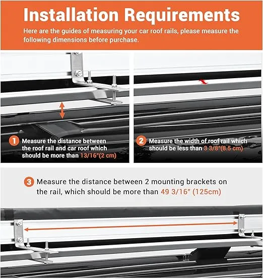 Yescom 8.2x8.2Ft Car Side Awning SUV Truck Vehicle Canopy UV50+ Rooftop Pull Out Tent Shade Shelter for Outdoor Camping