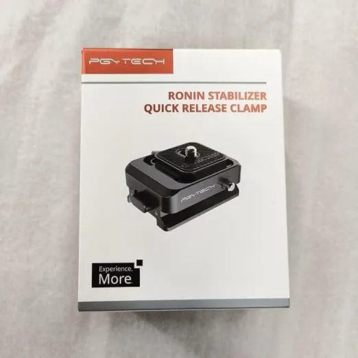 PGYTECH Camera Quick Release Plate with Clamp for DJI Ronin Stabiliser, Arca Swiss Quick Release Plate Compatible with DJI RS3 Mini/DJI RS 3 Pro/RS 3/RS 2/DJI RSC 2