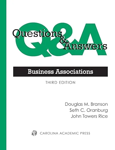 Questions & Answers: Business Associations (Questions & Answers Series)