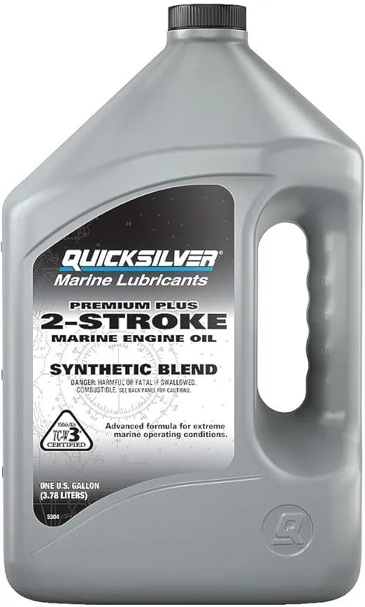 Quicksilver 858027Q01 Premium Plus 2-Cycle Outboard Oil, 1 Gallon