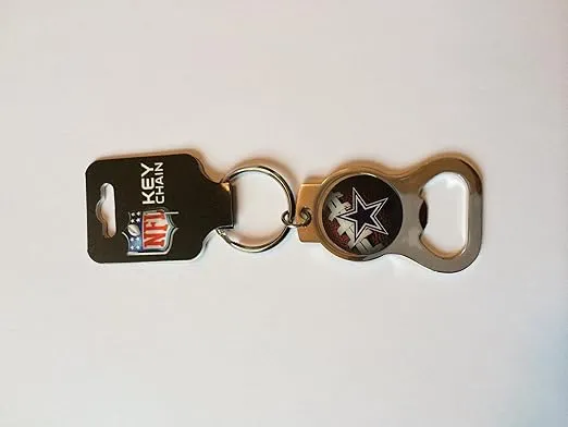 Rico Industries NFL Football Pittsburgh Steelers Metal Keychain - Beverage Bottle Opener With Key Ring - Pocket Size