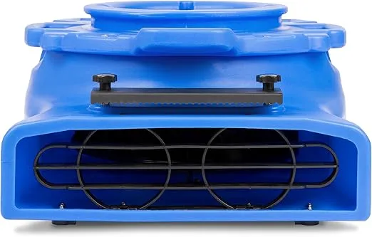 B-Air VENTLO-25 1/4 HP Low Profile Air Mover Carpet Dryer Floor Fan for Home Retail Plumbing Water Damage Restoration Equipment, Blue