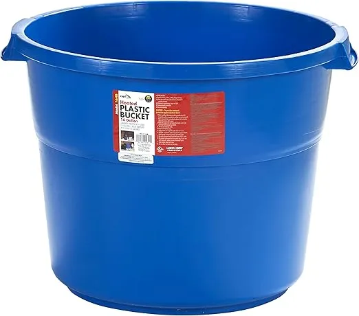 API® Heated Bucket | Heated Round Bucket | Livestock Water Bucket | 16 Gallon