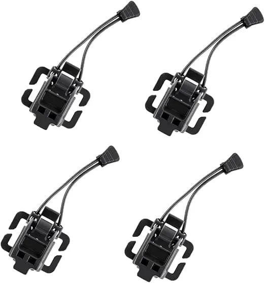 AZB 4 Pieces Tactical Gear Molle Clips Molle Attachments Multifunction Hanging Buckle for Molle Backpack Molle Tactical Vest Molle Straps…