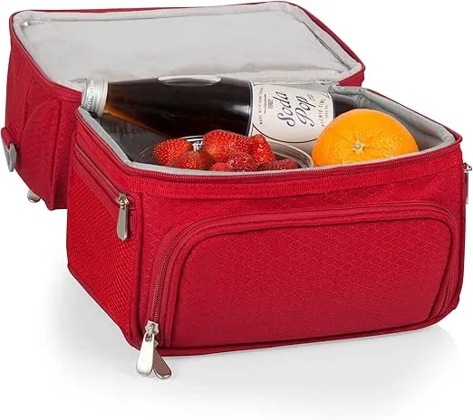 PICNIC TIME NFL unisex-adult NFL Pranzo Lunch Bag, Insulated Lunch Box with Picnic Set, Lunch Cooler Bag