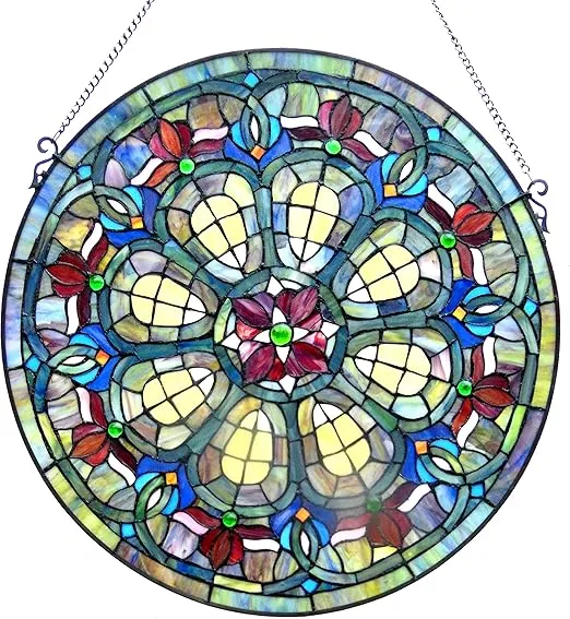 Chloe Glass Window Panel, One Size, Multicolor