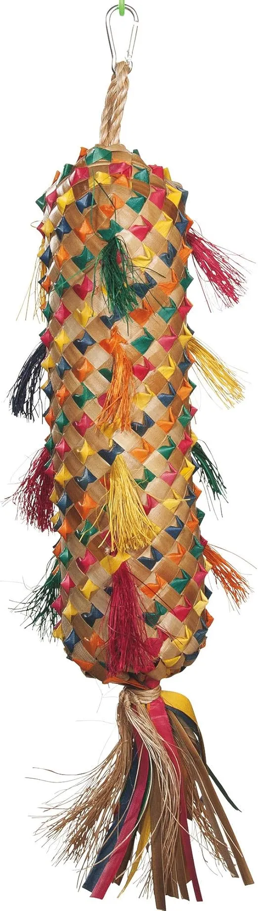 Planet Pleasures Spiked Pinata Natural Bird Toy, Medium/11