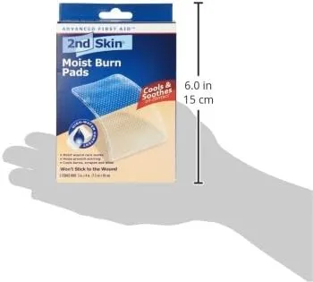 Spenco 2nd Skin Moist Burn Pads, Large (3 x 4 Inches), 3-Count