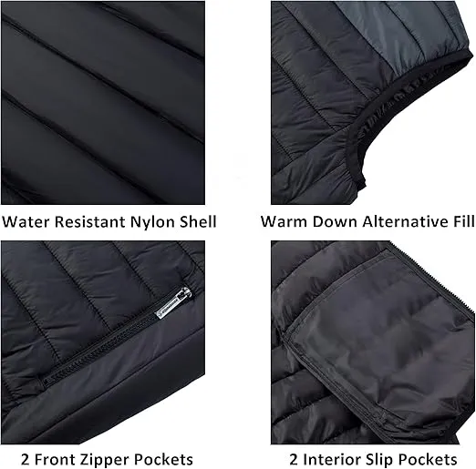 Alpine Swiss Clark Mens Lightweight Down Alternative Vest Jacket