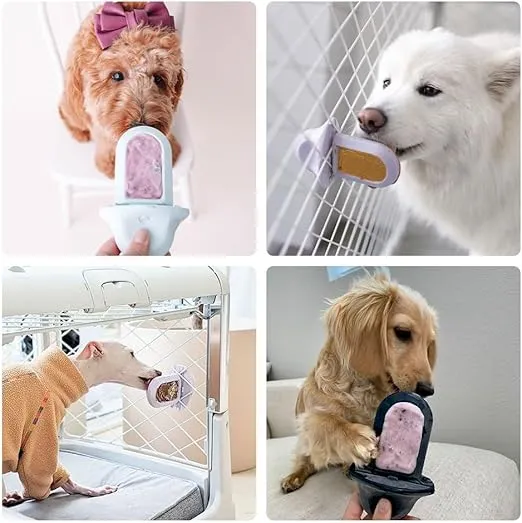 Diggs Groov Dog Training Toy; Puppy Training Aid, Crate Training Aids for Puppies, Attaches to Crate, Reduces Anxiety, Dog Treat Dispenser, Dog Kennel Toys, Lilac