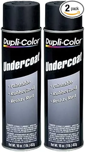 Dupli-Color UC101 Paintable Rubberized Undercoat (16 oz) - 2 Pack