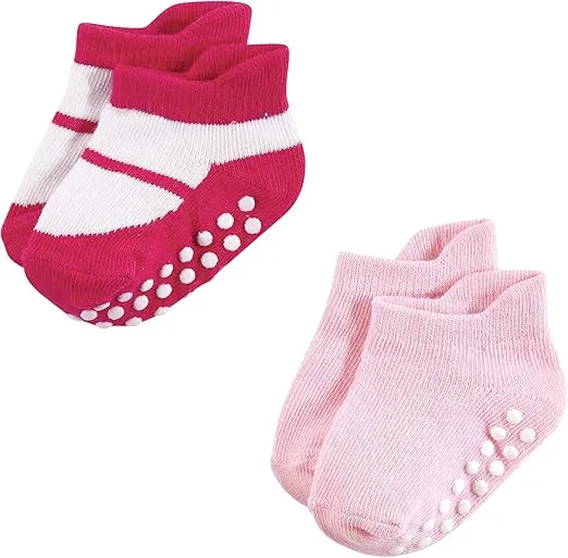 Hudson Baby Unisex Baby Non-Skid No-Show Socks