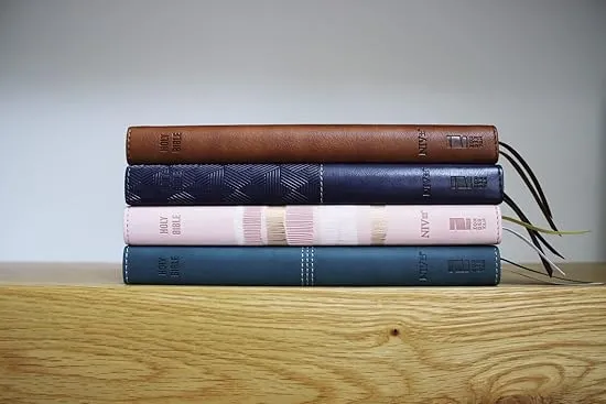 NIV, Thinline Bible, Leathersoft, Pink, Red Letter, Comfort Print