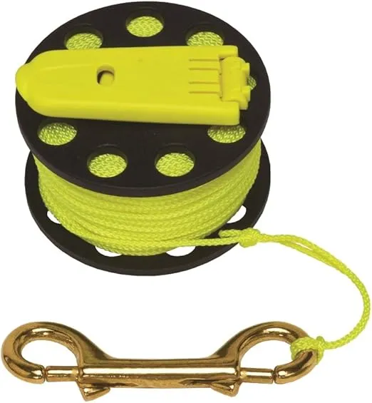 Innovative Scuba Finger Spool With Hand Winder And Brass Clip - Light And Corrosion Free, FL0240