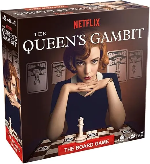 The Queen's Gambit The Board Game | Strategy Game Based on The Hit Netflix Series | Fun Game for Adults and Teens | Ages 12 and Up | 2-4 Players | Average Playtime 15 Minutes | Made by Mixlore
