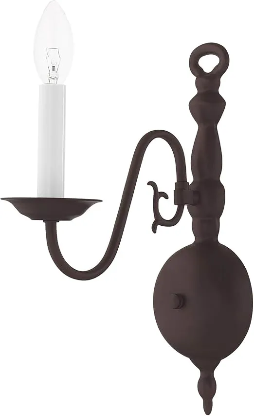 Livex Lighting 5001-01 Wall Sconce with No Shades, Antique Brass
