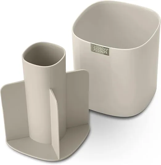 Joseph Joseph Viva - Tiered Makeup Brush Pot Organiser with dividers for brushes, eyeliners, lip pencils, mascara storage