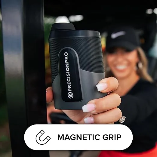 Precision Pro Titan Golf Rangefinder with Slope Switch- Premium Laser Golf Range Finder -Waterproof - Golf Cart Magnet, Slope, 6X, Flag Lock w Pulse, 900+ Yard Range Finder Golf Laser Rangefinder