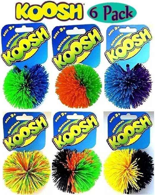 Koosh Balls Multi-Color Gift Set Bundle - 6 Pack