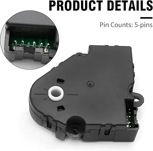 604-106 HVAC Blend Door Actuator, Replacement for Chevy Silverado 1500 2500 1994-2012, Tahoe, GMC Sierra, Yukon, Replaces 89018365 52402588 52402598 15-72971 16163982