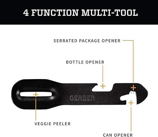 Gerber Gear ComplEAT Camping Utensils Set for Outdoor Cooking, Camping Cutlery with Fork, Spoon, Tongs, Spatula and Multi-Functional Tool, Burnt Bronze