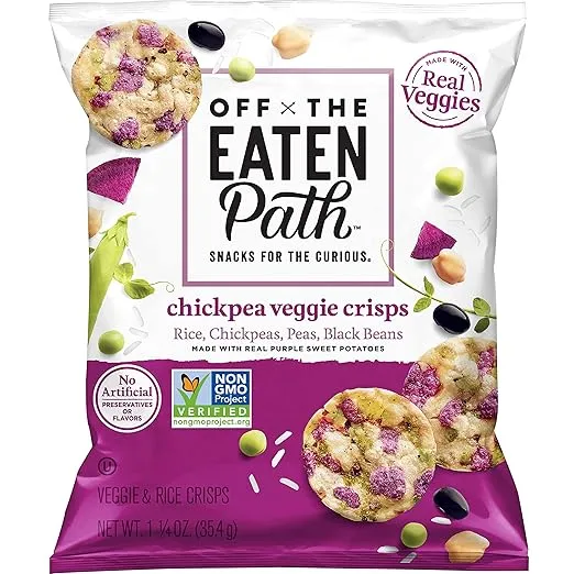 Off The Eaten Path Veggie Crisps, Chickpea, 1.25 Ounce (Pack of 16)