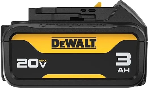 DEWALT 20V MAX Battery with LED Charge Indicator, 3 Amp Hour, 4 Pack (DCB200-4)