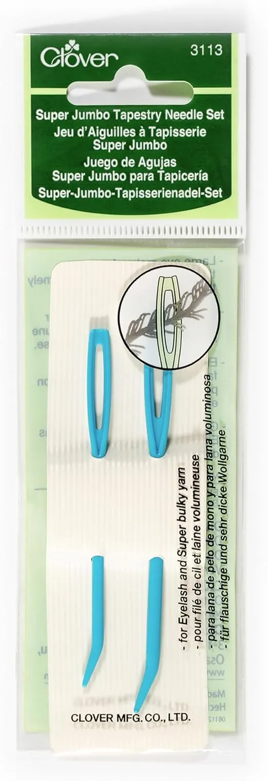 Clover Jumbo Tapestry Bent Tip Needles, 2 Sizes