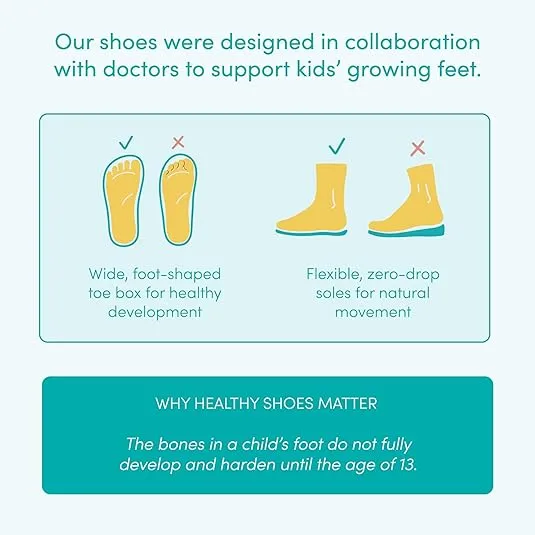Ten Little First Walker Baby Shoes & Toddler Shoes for Boys & Girls - Lightweight, Breathable Cotton Baby Walking Shoes - Non-Slip, Wide-Feet Walking Shoes for Babies