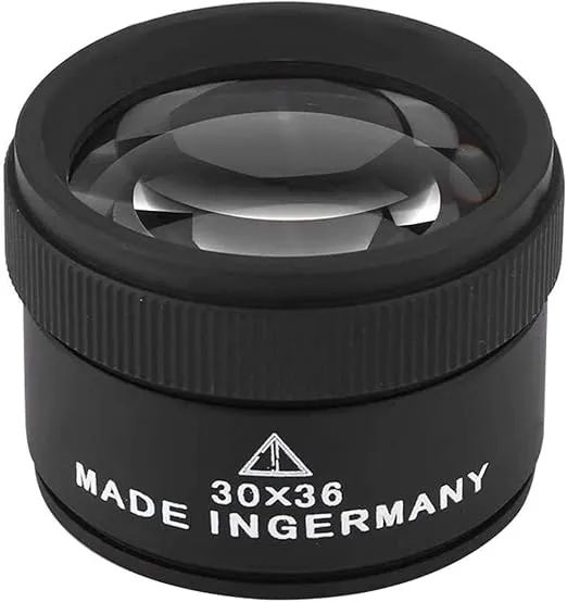 30X Optics Loupes Magnifier Portable Jewelers Eye Loupe Magnifier Premium Jewelry Magnifier for Jeweler,Coins,Stamps Gems Jewelry Rocks Stamps Coins Watches Hobbies Jewelries Loupes Tool