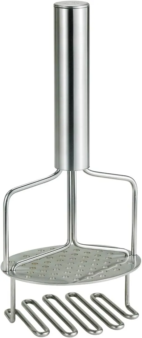 HIC Kitchen Dual-Action Potato Masher and Ricer, 18/8 Stainless Steel, Wire Masher with Built-In Ricer Disc