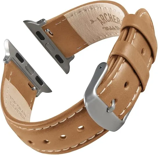 Archer Watch Straps - Top Grain Leather Watch Bands for Apple Watch