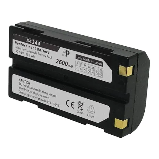 Artisan Power Replacement Battery for Trimble GPS Receiver Systems | 2600 mAh | Li-ion Rechargeable Battery Pack | Made in Japan Cells by Panasonic | Replace Trimble Battery 54344, 92600, and 52030