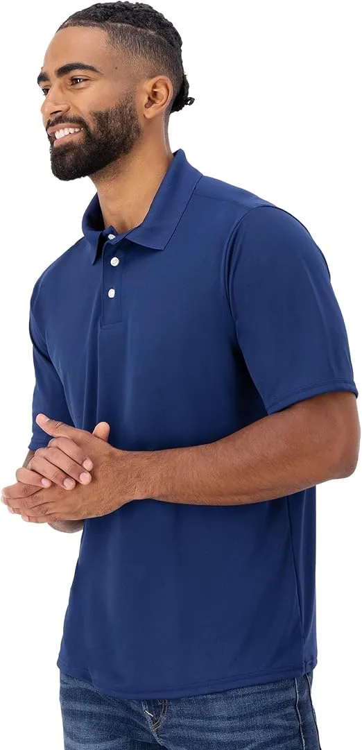 Hanes Men's Cool Dri Polo Shirt, Quick-Drying Performance Polo For Men, 40+ Upf Protection