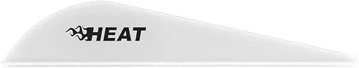 Bohning 101036WH25 Heat Vane, 2.5 White, 36pk