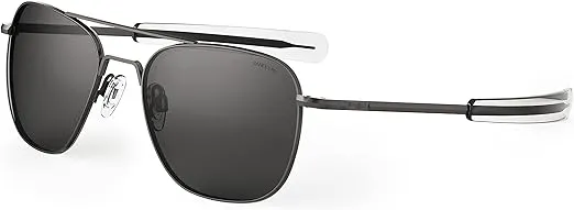 Randolph USA | Gunmetal Classic Aviator Sunglasses for Men or Women 100% UV