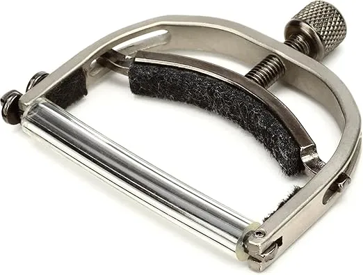 Paige 6-String Standard Guitar Capo - Made in the USA,- Premium Capo for Acoustic and Standard Guitars, Ultra-Thin Design with Adjustable Tension, Satin Nickel Finish