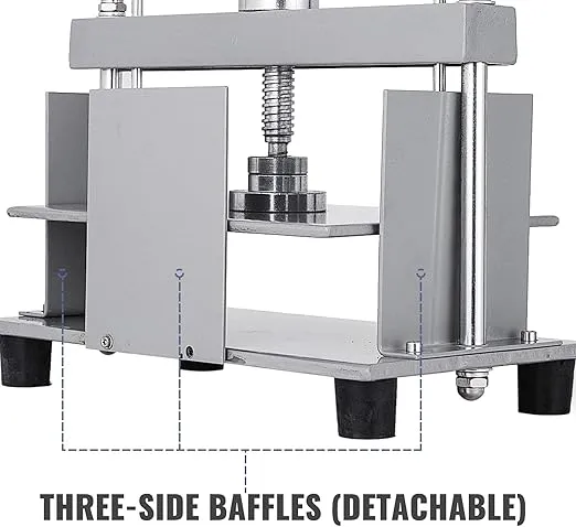 VEVOR Manual Paper Press Machine, 12x8.6 inch for A4 Sized Papers Flatting Machine, 10cm Thickness Steel Frame Manual Flat Paper Press Machine, Papermaking Book Press