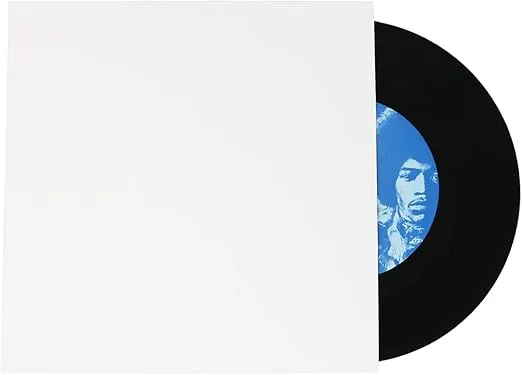 BIG FUDGE Pro Blank Album Jackets - 7 Inch x White - 20 Vinyl Record Covers (350gsm) - Album Cover for Records with Inner Sleeves and Outer Sleeves