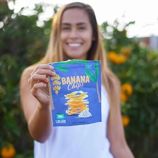 BANANA JOE Sea Salt Banana Chips, 1.65 Ounce