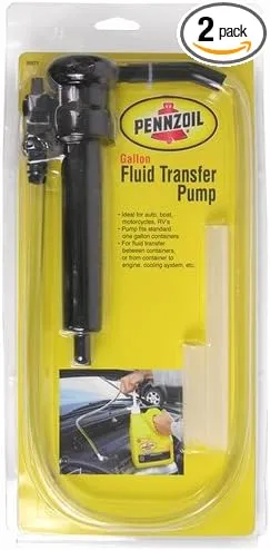 2 Pack Pennzoil 36671 Fluid Transfer Pump for One Gallon Jugs