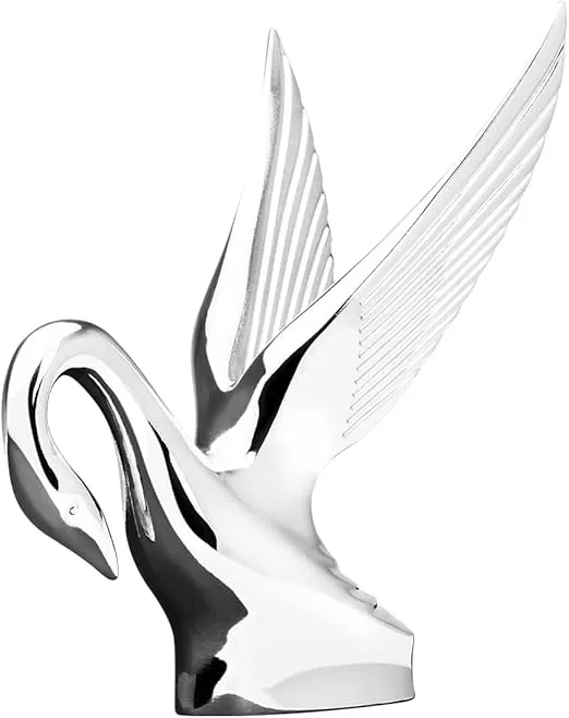 GG Grand General 48007 Chrome Classic Swan Hood Ornament