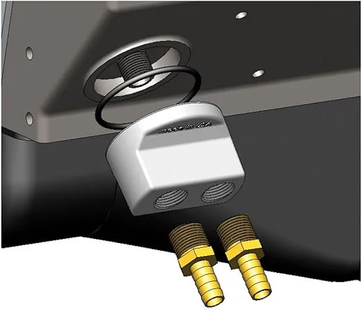 Derale 15715 Engine Oil Filter Relocation Kit , Black