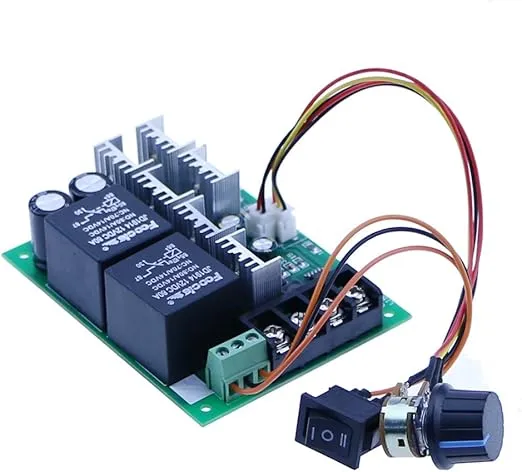 High-Power 40A Reversing DC 12V 24V 36V 48V Motor Governor Speed Controller Reversing Switch