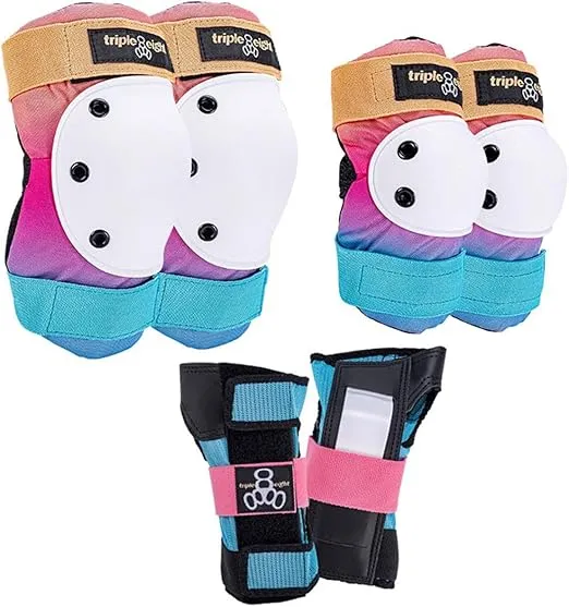 Triple Eight Saver Series Pad Set with Kneesavers, Elbowsavers and Wristsavers