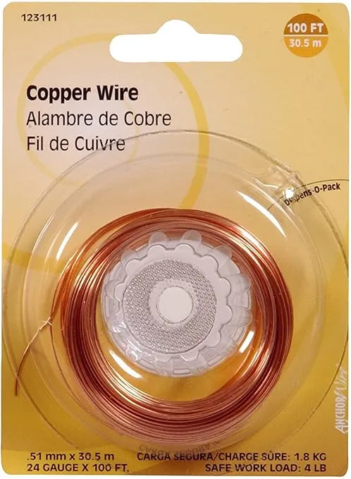 123111 Copper Hillman 100 ft. L 24 Ga. Wire, Pack of 1